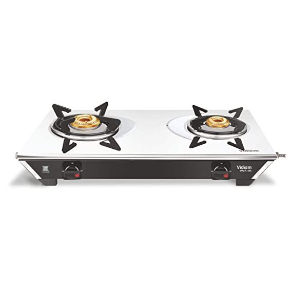 Vidiem VIVA SS 2 Burner Stainless Steel Gas Stove