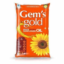 Gems Gold Sunflower Oil-500ml (Pouch)