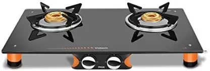 Vidiem Air Pride 2 Burner Glass Top Gas Stove