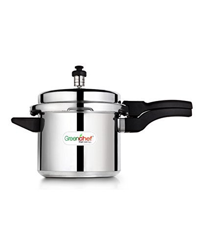 Greenchef Namo Aluminium Outer Lid Pressure Cooker 3 litres, Silver