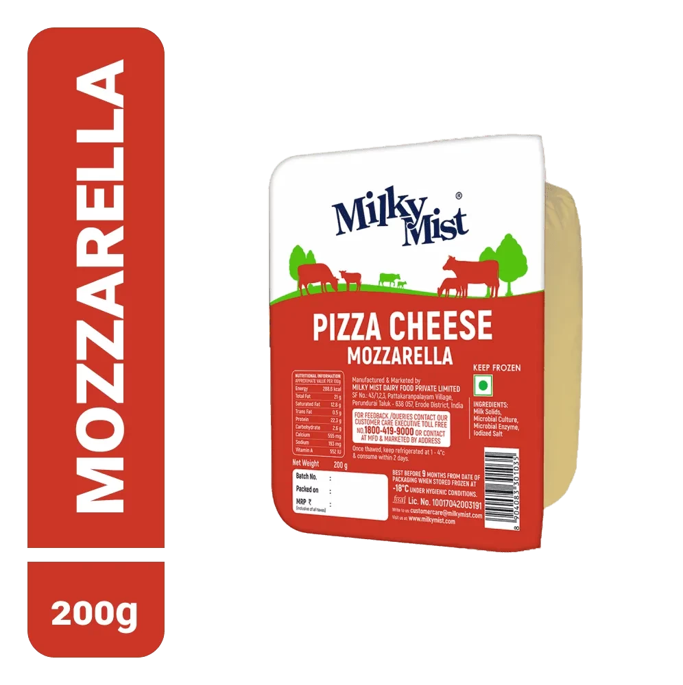 Milky Mist Pizza Mozzarella Cheese 200 g