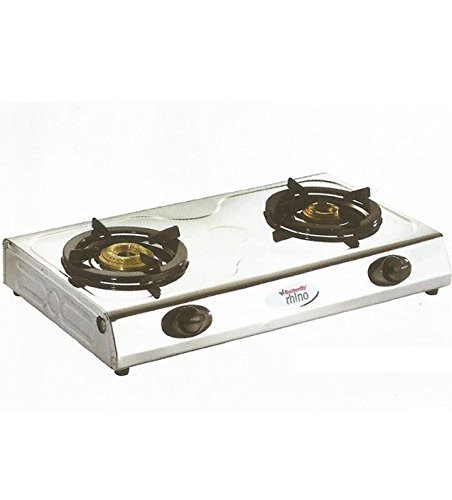 Butterfly Rhino Stainless Steel 2 Burner Gas Stove